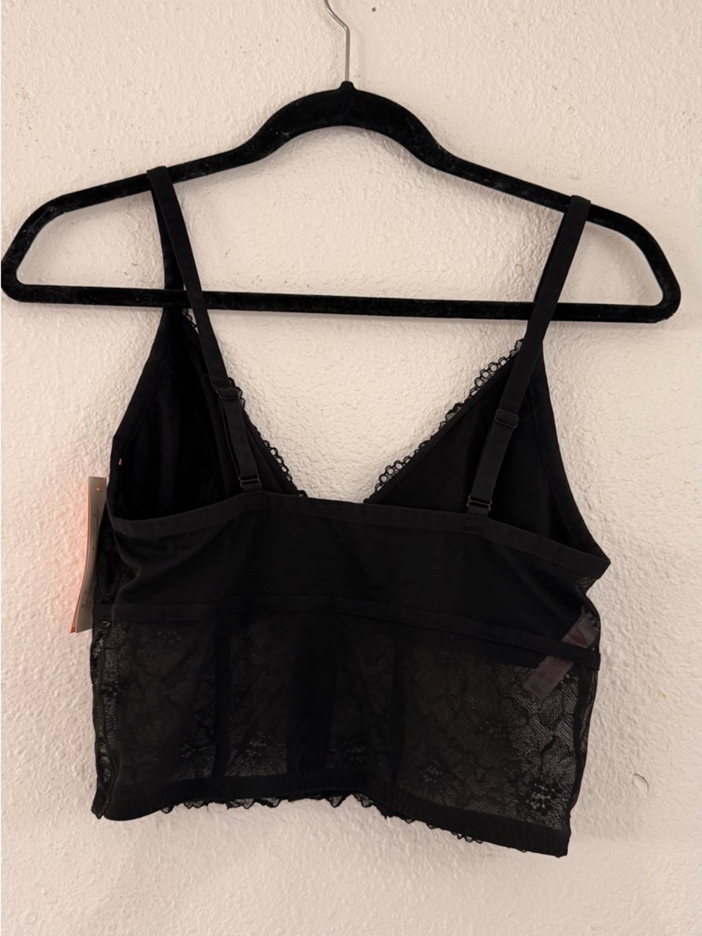 Black Lace Longline Bralette - Picture 2 of 3
